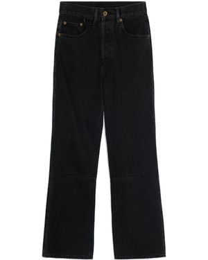 Jacquemus Le De-Nîmes High-Waisted Flared Jeans - Black