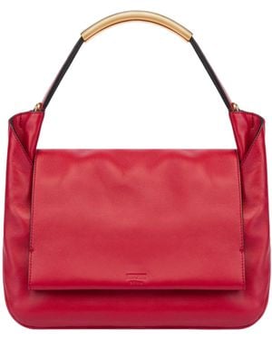 Moschino Handle Me Hobo Bag - Red