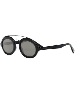 Fendi Eyewear Oval Frame Sunglasses - White