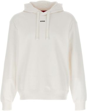 BOSS Long-Sleeved Hooded Sweatshirt - White