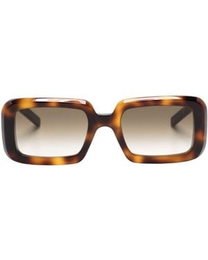 Saint Laurent Eyewear Rectangular Frame Sunglasses - Multicolour