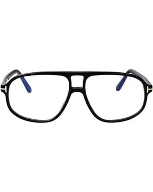 Tom Ford Eyewear Aviator Frame Glasses - White