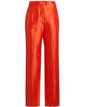 Max Mara Straight-Leg Trousers - Red