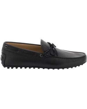 Tod's City Gommino Bow Detailed Loafers - Black
