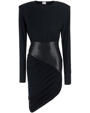 ANDAMANE Round-Neck Dress - Black