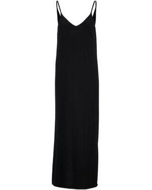 Lisa Yang Albina V-Neck Midi Dress - Black