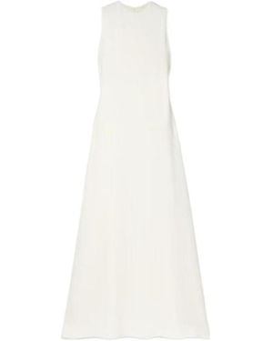 The Row Eno Crepe Extra-Long Dress - White