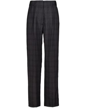 Blazé Milano Bravado Checked Wool Pants - Black