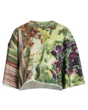 Sportmax Colourful Stripe Short-Sleeve T-Shirt - Green