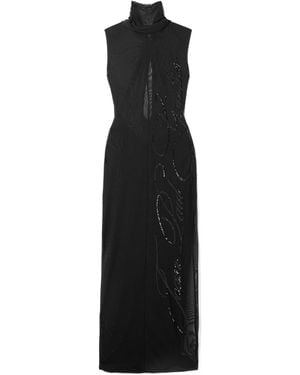 Jean Paul Gaultier The Long Sequin Embellished Dress - Black