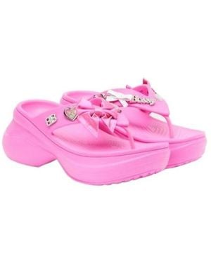 Balenciaga Platform Thong Sandals - Pink