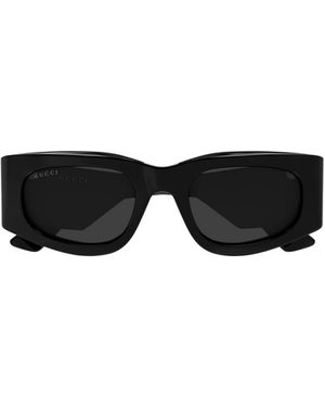 Gucci Eyewear Rectangular Frame Sunglasses - Black