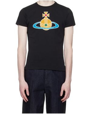Vivienne Westwood Orb-Print T-Shirt - Black