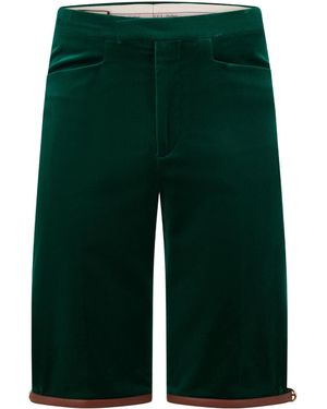 Gucci Slim-Fit Solid-Color Shorts - Green
