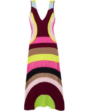 Gabriela Hearst Ocon Striped Wool And Cashmere-Blend Maxi Dress - Multicolor