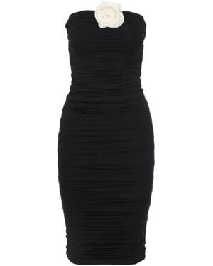 LaRevêche Mirey Ruched Strapless Dress - Black
