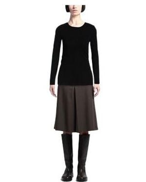 Sportmax Solid-Color Long-Sleeved T-Shirt - Black