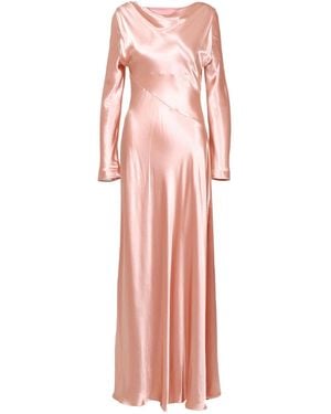 Alberta Ferretti Long Sleeve Dress - Pink