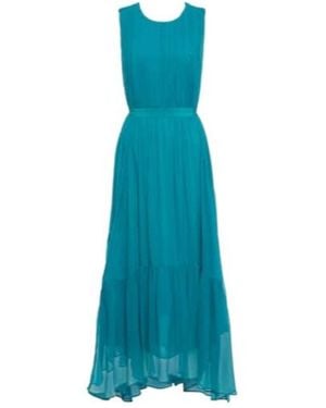 Ulla Johnson Silk Chiffon Mid-Length Dress - Blue