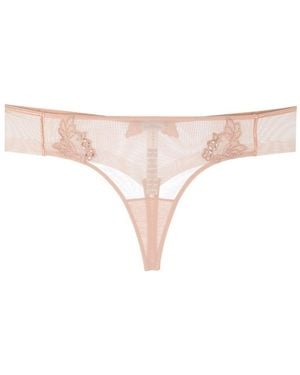 La Perla Maison Couturing Slip Thong - Natural