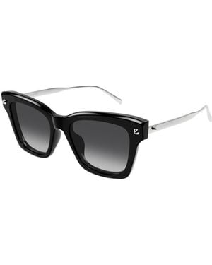 McQueen Eyewear Square Frame Sunglasses - White