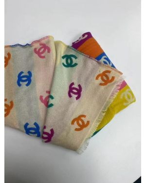 CHANEL Double-Sided Scarf - Gray