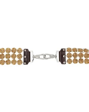 STEFAN COOKE Camel Button Strap - Metallic