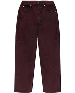 Rag & Bone Wide Leg Jeans - Purple