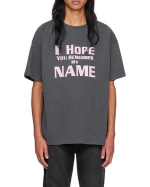 we11done Lettering T-Shirt - Gray