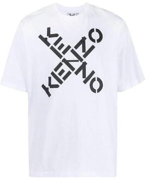 KENZO Sport X Logo Print T-Shirt - White