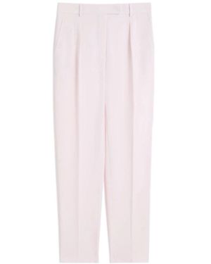 Max Mara Cady Pleated Trousers - Pink