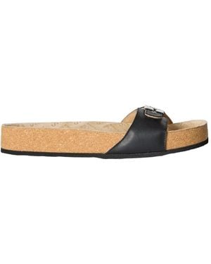 Balenciaga Logo Detail Slippers - Brown