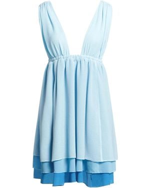 Ganni Short Dresses - Blue