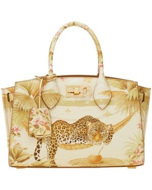Ferragamo New Ferragamo Studio Soft Bag (M) - Metallic