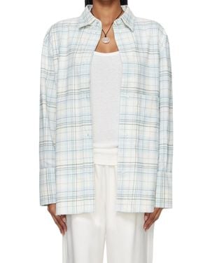 Rohe Plaid Shirt - White