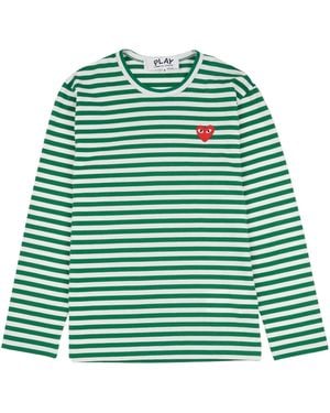COMME DES GARÇONS PLAY Long-Sleeved T-Shirt - Green