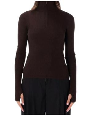 Frankie Shop Sade Knit Zip Jumper - Black