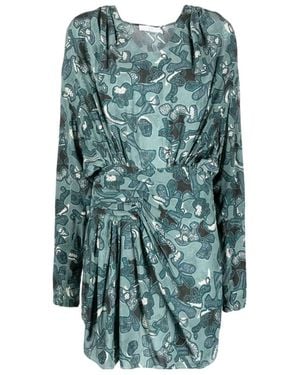 IRO Round Neck Long-Sleeved Dress - Green