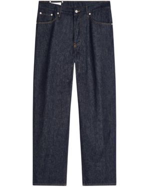 Dries Van Noten Logo-Patch Jeans - Blue