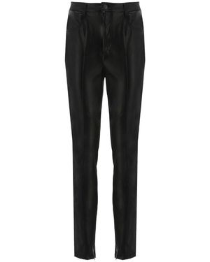 Ermanno Scervino Faux-Leather Skinny Trousers - Black