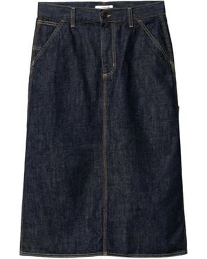 Carhartt W' Single Knee Denim Skirt - Blue