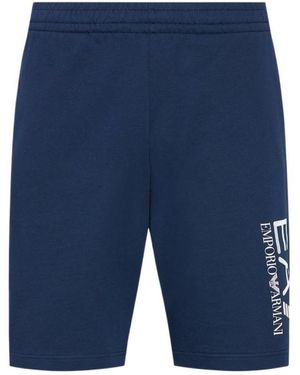 EA7 Logo Detail Shorts - Blue