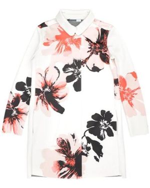 Sportmax Lapel Printed Casual Jacket - White