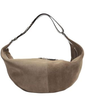 Lemaire Quiver Clip Bag - Brown