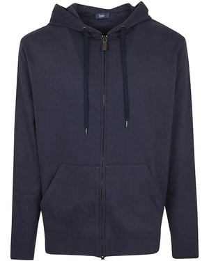 Herno Zipped Hoodie - Blue