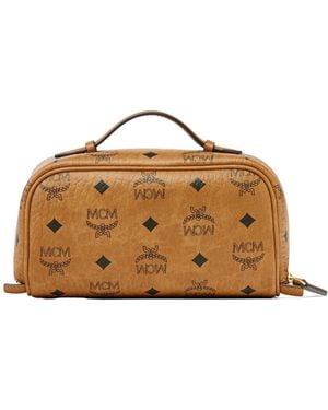 MCM Ottomar Small Toiletry Bag - Brown