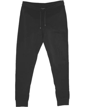 Armani Jeans Drawstring Waist-Edge Sweatpants - Black