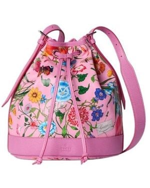 Gucci Venice Small Bucket Bag - Pink