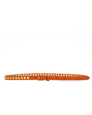 Prada Square Buckle Belt - Orange