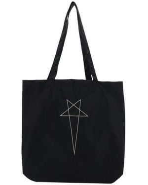 Rick Owens Drkshdw Graphic Logo Tote Bag - Black